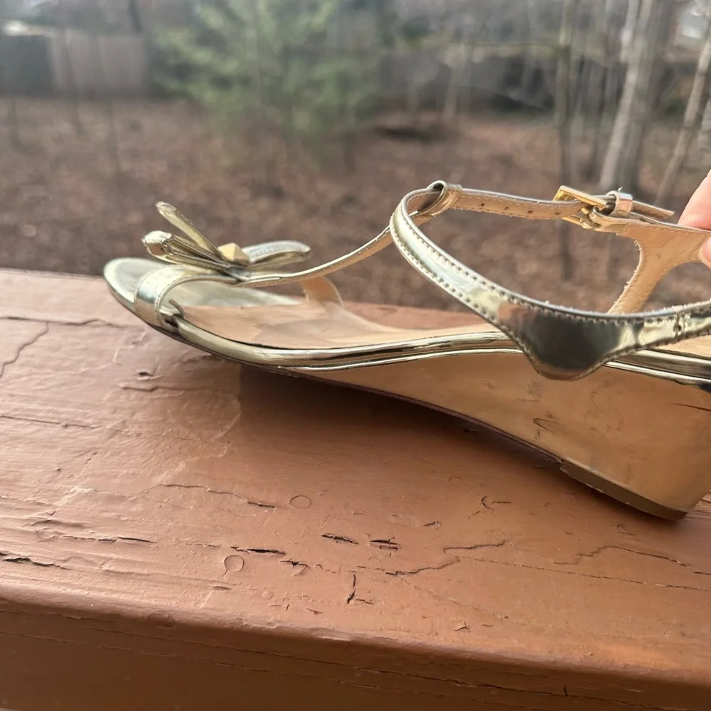 Kate Spade golden sandals